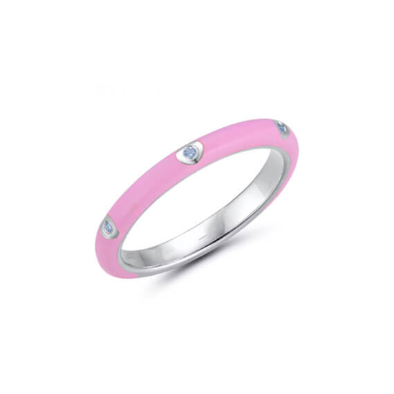 Sortija plata esmalte 2